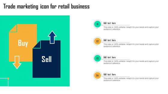Trade Marketing Icon For Retail Business