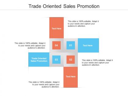 Trade oriented sales promotion ppt powerpoint presentation professional layout cpb