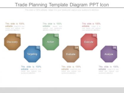 Trade planning template diagram ppt icon
