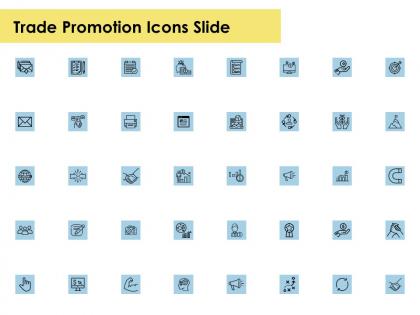 Trade promotion icons slide server ppt powerpoint presentation icon professional