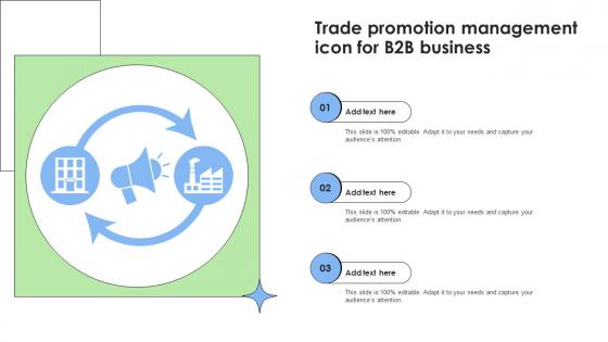 Trade Promotion Management Icon For B2B Business