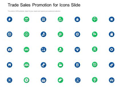Trade sales promotion for icons slide ppt powerpoint presentation pictures deck