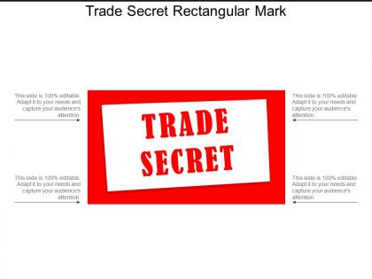 Trade secret rectangular mark