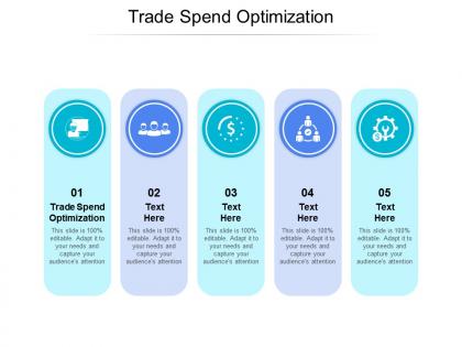 Trade spend optimization ppt powerpoint presentation professional ideas cpb
