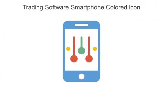 Trading Software Smartphone Colored Icon In Powerpoint Pptx Png And Editable Eps Format
