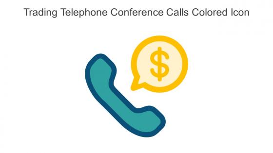 Trading Telephone Conference Calls Colored Icon In Powerpoint Pptx Png And Editable Eps Format
