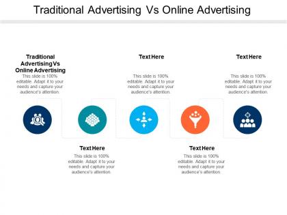 Traditional advertising vs online advertising ppt powerpoint presentation layouts cpb