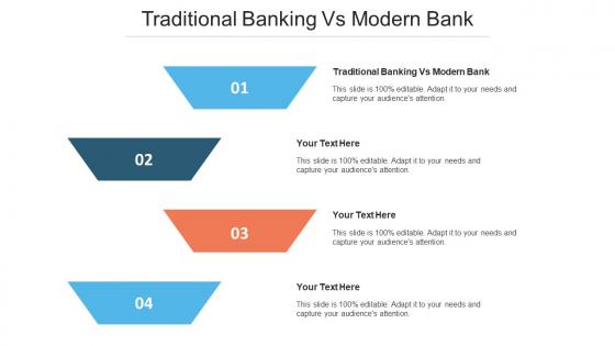 Traditional Banking Vs Modern Bank Ppt Powerpoint Presentation Pictures File Formats Cpb