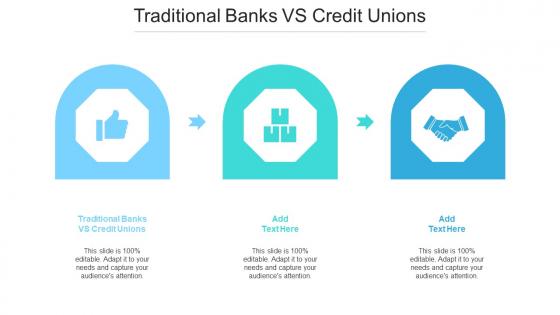 Traditional Banks Vs Credit Unions Ppt Powerpoint Presentation Portfolio Graphics Download Cpb
