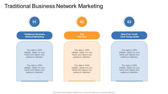 Traditional Business Network Marketing In Powerpoint And Google Slides Cpb