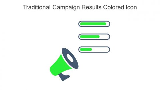Traditional Campaign Results Colored Icon In Powerpoint Pptx Png And Editable Eps Format