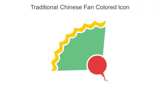 Traditional Chinese Fan Colored Icon In Powerpoint Pptx Png And Editable Eps Format