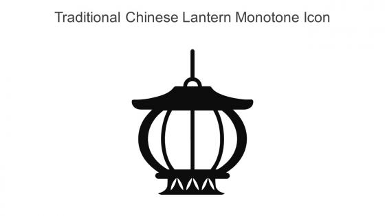 Traditional Chinese Lantern Monotone Icon In Powerpoint Pptx Png And Editable Eps Format