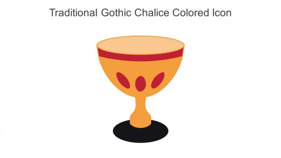 Traditional Gothic Chalice Colored Icon In Powerpoint Pptx Png And Editable Eps Format