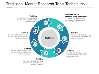 Traditional market research tools techniques ppt powerpoint summary cpb
