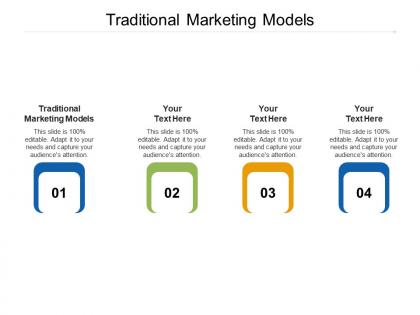 Traditional marketing models ppt powerpoint presentation show objects cpb