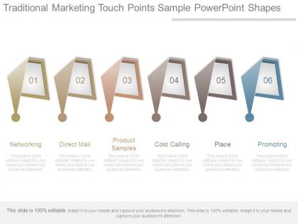 Traditional marketing touch points sample powerpoint shapes