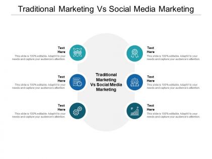 Traditional marketing vs social media marketing ppt powerpoint icon picture cpb
