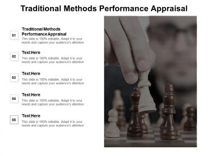 Traditional methods performance appraisal ppt powerpoint presentation portfolio rules cpb