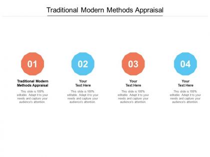 Traditional modern methods appraisal ppt powerpoint presentation professional show cpb