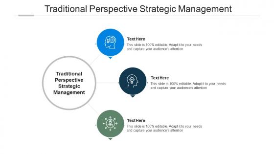 Traditional perspective strategic management ppt powerpoint presentation graphics cpb