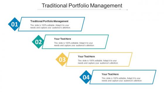 Traditional portfolio management ppt powerpoint presentation summary clipart images cpb