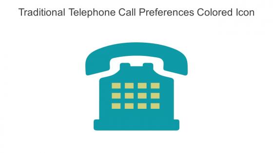 Traditional Telephone Call Preferences Colored Icon In Powerpoint Pptx Png And Editable Eps Format