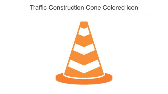 Traffic Construction Cone Colored Icon In Powerpoint Pptx Png And Editable Eps Format