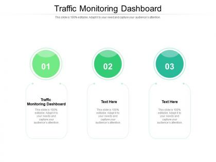 Traffic monitoring dashboard ppt powerpoint presentation icon cpb