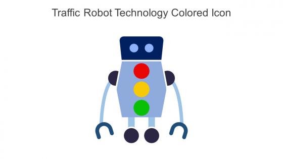 Traffic Robot Technology Colored Icon In Powerpoint Pptx Png And Editable Eps Format