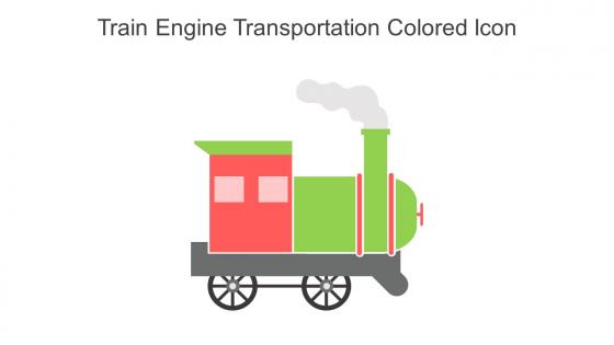 Train Engine Transportation Colored Icon In Powerpoint Pptx Png And Editable Eps Format