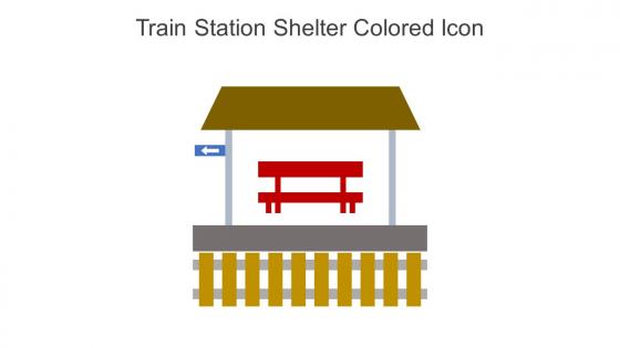 Train Station Shelter Colored Icon In Powerpoint Pptx Png And Editable Eps Format