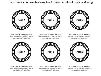 Train tracks endless railway track transportation location moving