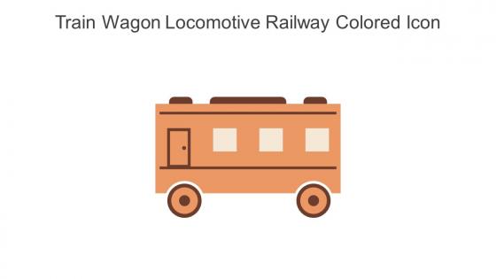 Train Wagon Locomotive Railway Colored Icon In Powerpoint Pptx Png And Editable Eps Format