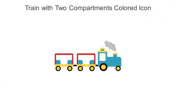 Train With Two Compartments Colored Icon In Powerpoint Pptx Png And Editable Eps Format