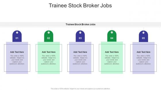 Trainee Stock Broker Jobs In Powerpoint And Google Slides Cpb