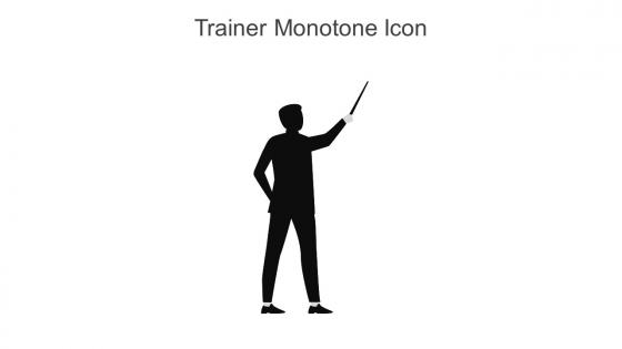 Trainer Monotone Icon In Powerpoint Pptx Png And Editable Eps Format