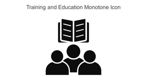 Training And Education Monotone Icon In Powerpoint Pptx Png And Editable Eps Format