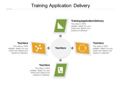 Training application delivery ppt powerpoint presentation inspiration graphics download cpb