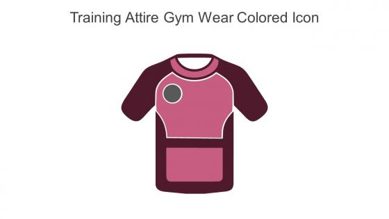 Training Attire Gym Wear Colored Icon In Powerpoint Pptx Png And Editable Eps Format