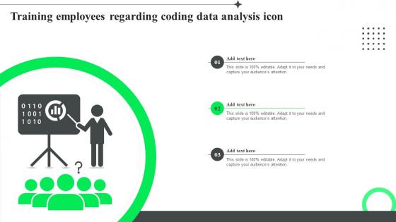 Training Employees Regarding Coding Data Analysis Icon