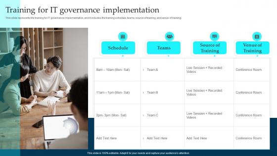 Training For It Governance Implementation Enterprise Governance Of Information Technology