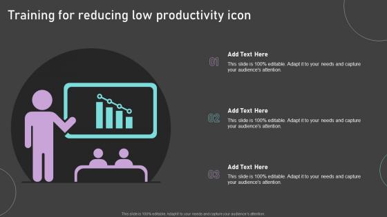 Training For Reducing Low Productivity Icon