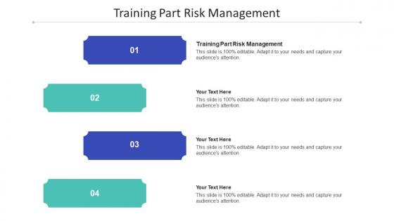 Training part risk management ppt powerpoint presentation infographic cpb