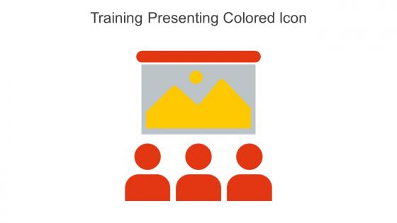 Training Presenting Colored Icon In Powerpoint Pptx Png And Editable Eps Format