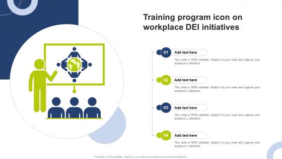 Training Program Icon On Workplace DEI Initiatives