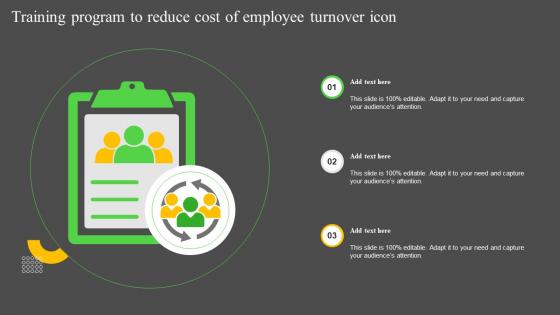 Training Program To Reduce Cost Of Employee Turnover Icon