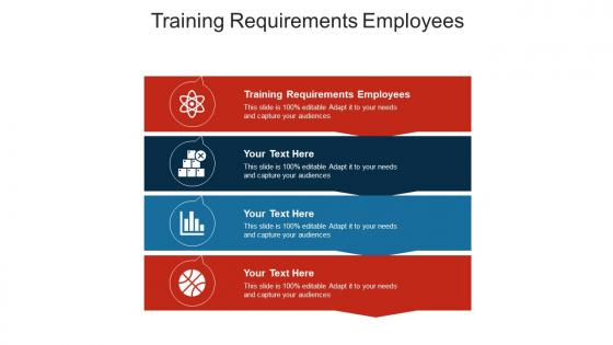 Training requirements employees ppt powerpoint presentation gallery clipart cpb