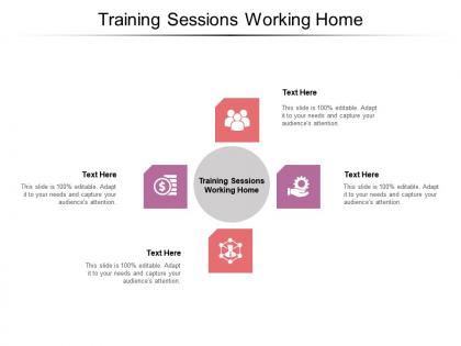 Training sessions working home ppt powerpoint presentation professional design templates cpb