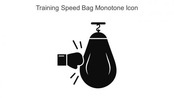 Training Speed Bag Monotone Icon In Powerpoint Pptx Png And Editable Eps Format